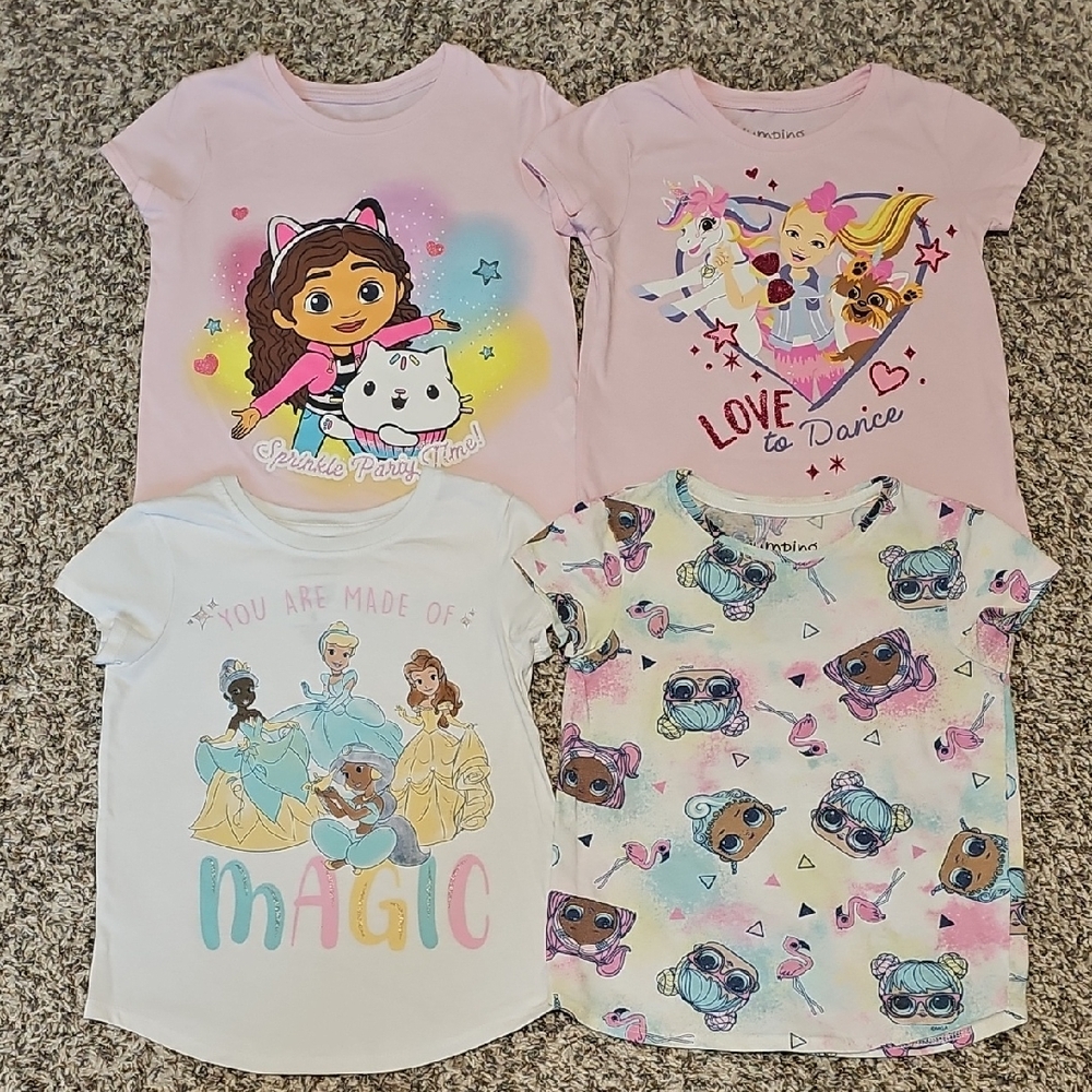 Bundle Of Four Jumping Beans Graphic Tees Size 4